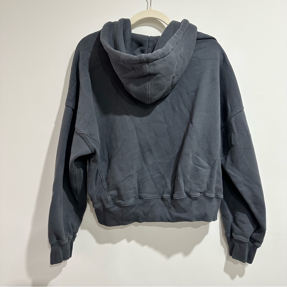 Abercrombie & Fitch “Soft A&F Max Essentials” Charcoal Zip-Up Hoodie - Picture 2 of 3